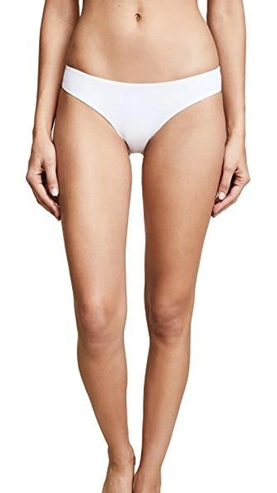 Skin Cotton-blend Bikini Briefs, White