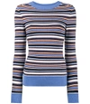 JOOSTRICOT Multicolor Metallic Striped Sweater,JT36R22