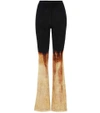 BALMAIN VELVET FLARE TROUSERS,P00272610-2