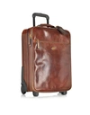 THE BRIDGE TRAVEL BAGS STORY VIAGGIO MARRONE LEATHER TROLLEY