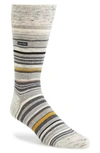 Calvin Klein Multistripe Emblem Socks In Shale Mix Heather