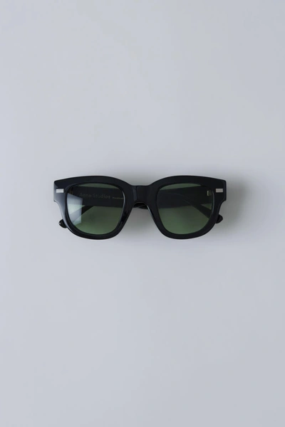Acne Studios 方形镜框眼镜 黑色/绿色 In Black/green