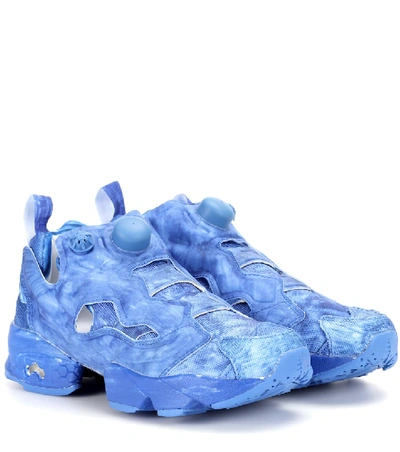 Vetements Blue Reebok Edition Instapump Fury Trainers In White