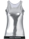 PACO RABANNE METALLIC FITTED TANK TOP,17HJTO724VI000112382252