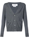 THOM BROWNE MERCERIZED MERINO CARDIGAN,MKC087A0240812372674