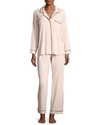 Eberjey Gisele Classic Pyjama Set Set In Sorbet/blk