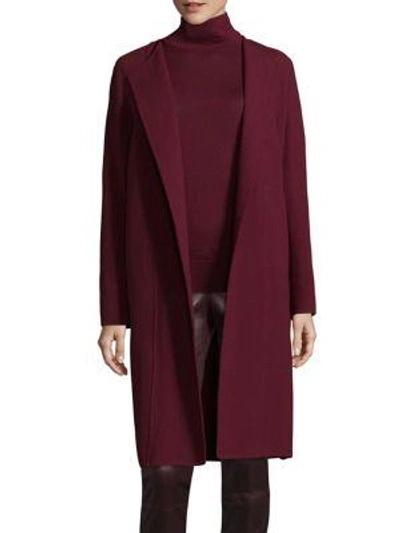 Lafayette 148 Robyn Wool Coat In Shiraz