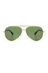 SAINT LAURENT Zero Aviator Sunglasses,CLASSIC 11 002