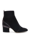 JIMMY CHOO JIMMY CHOO AUTUMN 65 VEVLET BOOTS IN GRAY,AUTUMN