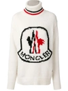 MONCLER LOGO PATCH ROLL-NECK SWEATER,9293200999BP12392569
