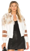 NBD THE BELLA FAUX FUR BOMBER,NBDR-WO7