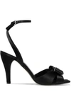 LOEWE Crystal-embellished satin sandals