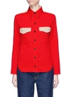 Calvin Klein 205w39nyc Colourblock Marching Band Uniform Shirt In Red