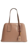 Marc Jacobs Chain Snapshot Crossbody With Motif Webbing Strap In French Grey