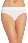 Dkny Litewear Seamless Bikini In Poplin White