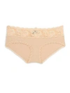 Cosabella Plus Size Never Say Never Cheekie Low-rise Hotpants In Blush