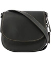 COACH BLACK LEATHER SHOULDER BAG,8362437