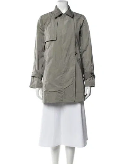 Pre-owned 9/15 Exclusively For Saks Fifth Avenue Trench Coat In Green