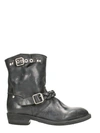 GOLDEN GOOSE BIKER-S ANKLE BOOTS IN BLACK LEATHER,GCOWS086.A1