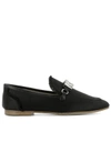 GIUSEPPE ZANOTTI BLACK SATIN LOAFERS,8359137