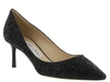 JIMMY CHOO ROMY PUMP,ROMY 60 CGF BLACK