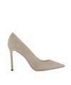 JIMMY CHOO PINK SUEDE PUMP,8361475