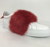 Givenchy Elastic Skate Sneakers In Bianco-rosso