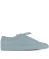 COMMON PROJECTS LIGHT BLUE LEATHER SNEAKERS,8360255