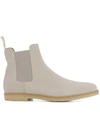 COMMON PROJECTS GREY SUEDE ANKLE BOOTS,8364223