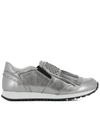 TOD'S SILVER LEATHER SLIP-ON,8364367