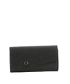 VALEXTRA BLACK LEATHER KEY HOLDER,8362875