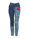 DOLCE & GABBANA EMBROIDERED SKINNY JEANS,FTAQ1Z G882YS9000