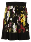 DOLCE & GABBANA FLORAL PRINT PLEATED SKIRT,F4A1JTHS1NUHNE37