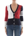 THOM BROWNE MULTICOLOR CACHEMIRE CARDIGAN,FKC001F- 00011 960