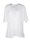 SIMONE ROCHA GATHERED DETAIL T-SHIRT,TS1840553 WHITE