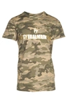 Balmain Camouflage Print Logo T-shirt In Camouflage