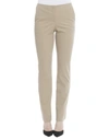 THEORY BEIGE COTTON PANTS,8362307