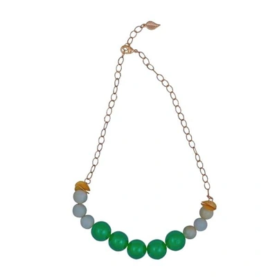 Gucci Green Onyx & Jade Necklace