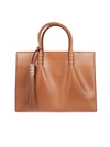 Tod's Brown Leather Handle Bag In Brown
