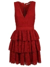 ALICE AND OLIVIA RUFFLED DRESS,CC707L46517 E623