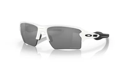 Pre-owned Oakley Flak 2.0 Xl Oo9188-8159 126mm - Polished White Frame Black Polarized Lens