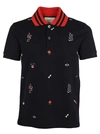 GUCCI EMBROIDERED POLO SHIRT,475118 X5T744033