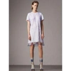 BURBERRY Floral-embroidered Tulle T-shirt Dress,45471811