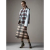 BURBERRY Silk-lined Tartan Plastic A-line Skirt,45471691