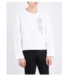 BURBERRY Embellished cotton-jersey sweatshirt