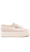 SUPERGA 2790 POLYWOOL PLATFORM SNEAKER,S00CS40