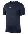 Nike Men's Pro Dri-fit Fitted T-shirt In Obsidian/ White/ White