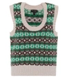 Burberry Fair Isle Cashmere And Wool Sweater Vest