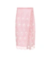 BURBERRY FLORAL-EMBROIDERED TULLE SKIRT,P00291135