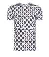 VIVIENNE WESTWOOD NAVY/WHITE SQUIGGLE VIVIENNE WESTWOOD T-SHIRT SIZE S,2020004447999